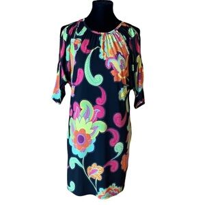 Trina Turk dress with paisley & floral print dress Size Small